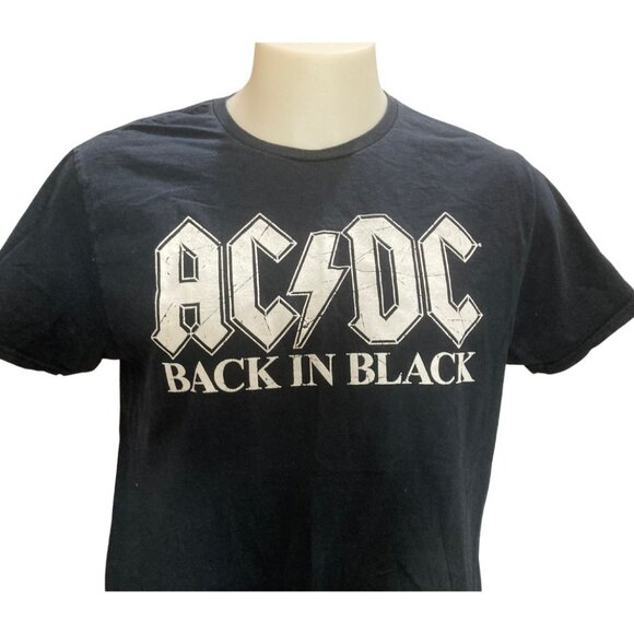 A/C D/C Back In Black S/S T-Shirt Large - Picture 3 of 6